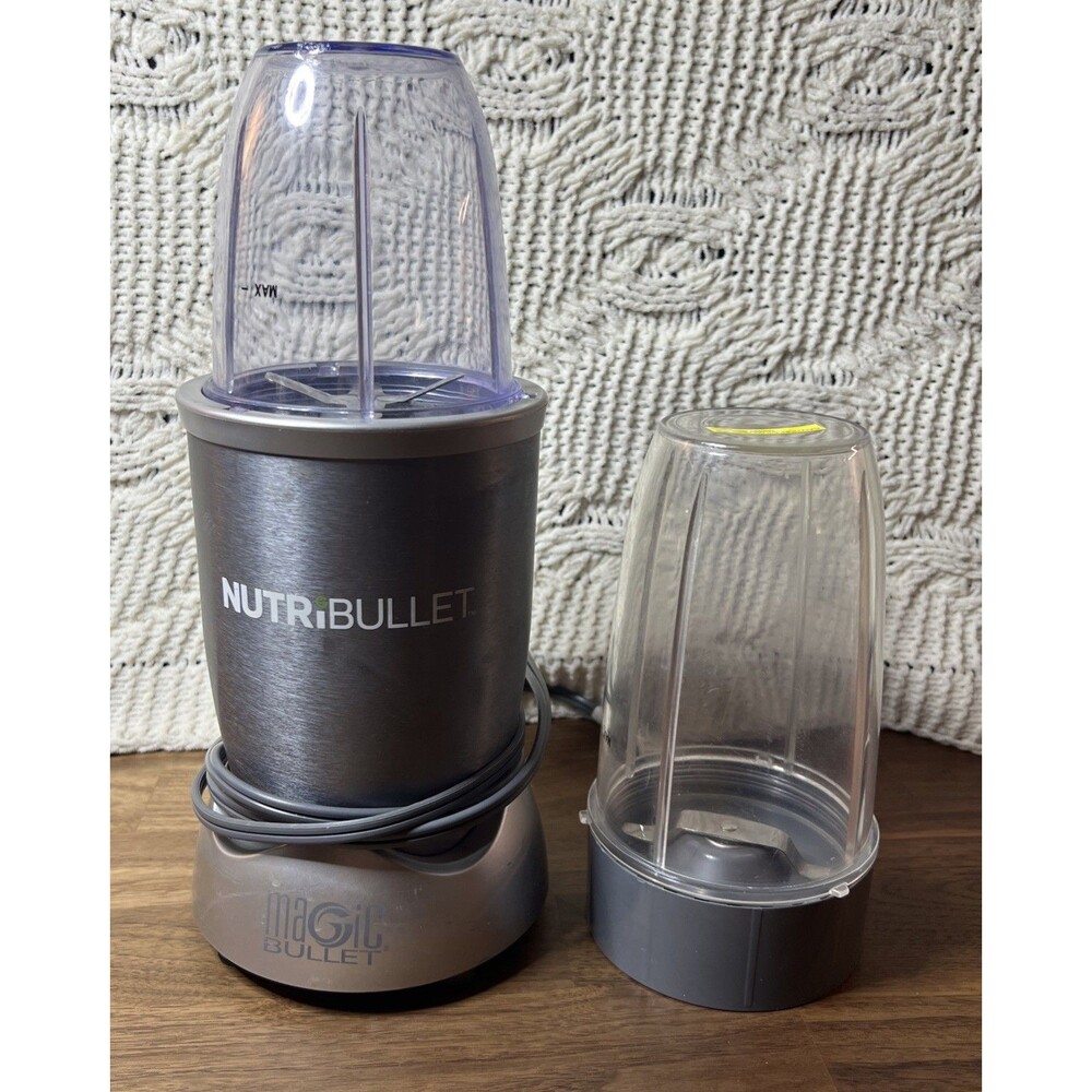 NutriBullet NB-101B 600W Personal Blender Gray Base Cup Blade Tested